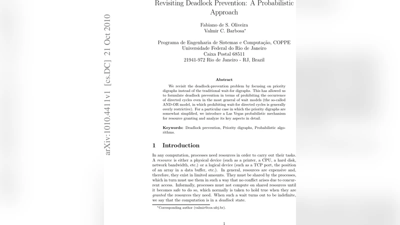 Revisiting deadlock prevention: a probabilistic approach