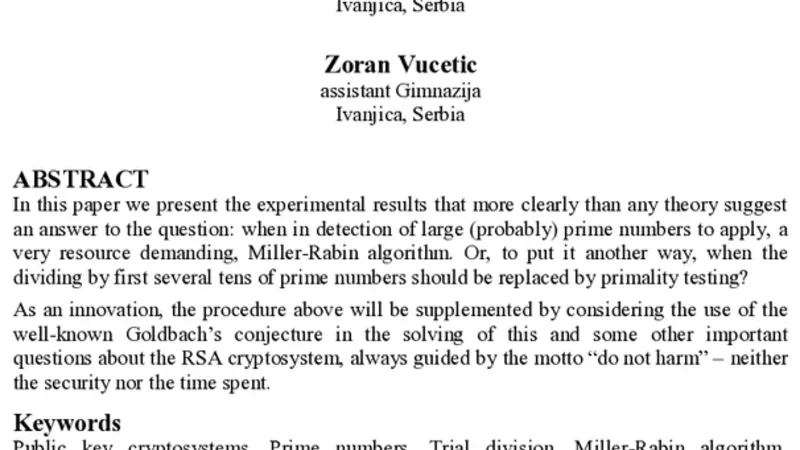 Minimizing the Time of Detection of Large (Probably) Prime Numbers