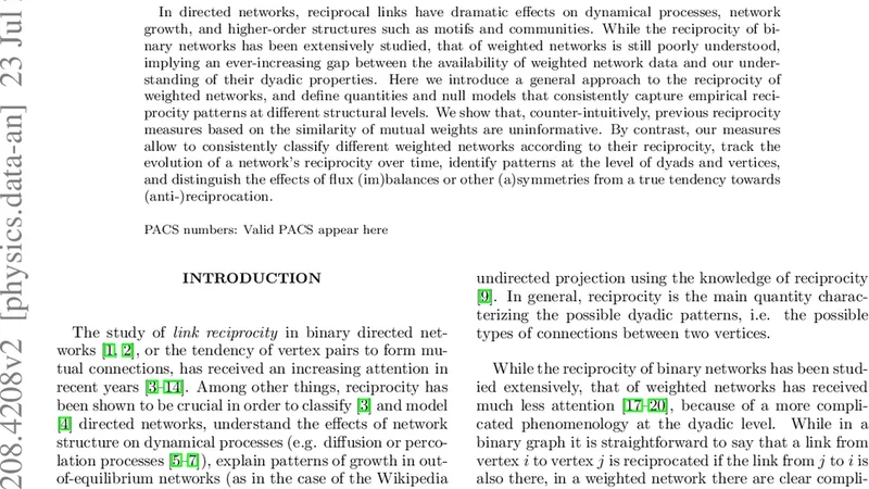 Reciprocity of weighted networks