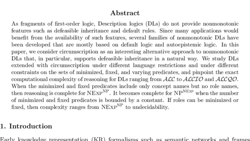 The Complexity of Circumscription in DLs