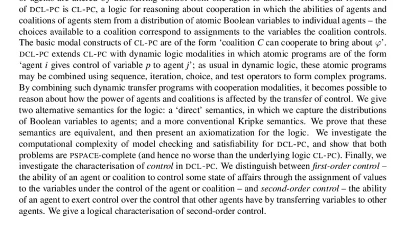 Reasoning About the Transfer of Control