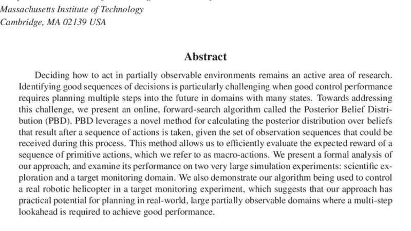 Efficient Planning under Uncertainty with Macro-actions