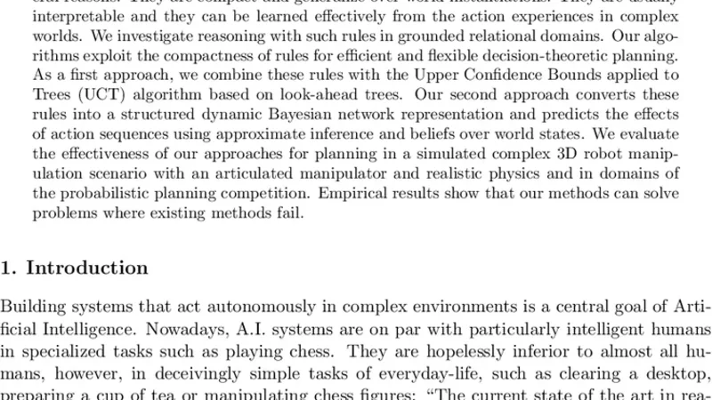Planning with Noisy Probabilistic Relational Rules