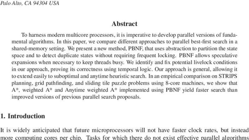Best-First Heuristic Search for Multicore Machines