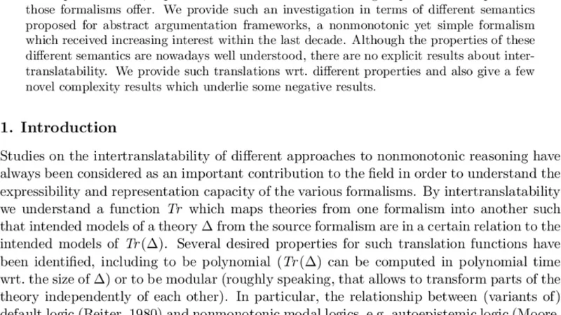 On the Intertranslatability of Argumentation Semantics