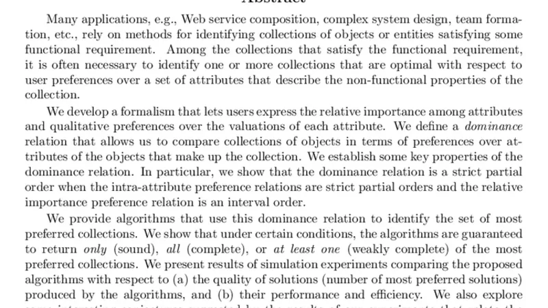 Representing and Reasoning with Qualitative Preferences for   Compositional Systems