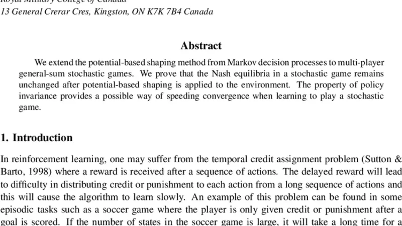 Policy Invariance under Reward Transformations for General-Sum   Stochastic Games