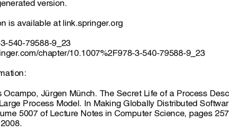 The Secret Life of a Process Description: A Look into the Evolution of a   Large Process Model