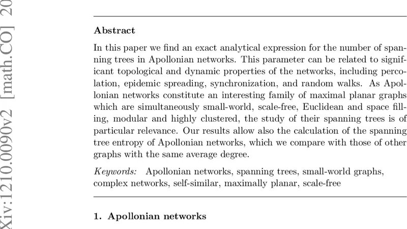 The Number of Spanning Trees in Apollonian Networks