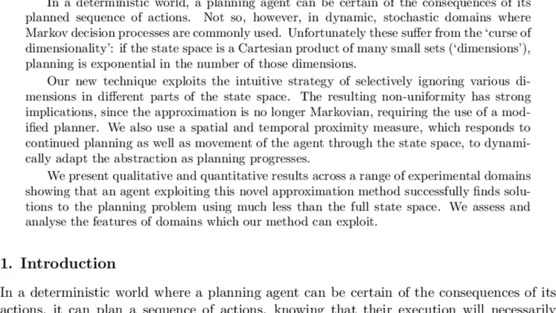 Proximity-Based Non-uniform Abstractions for Approximate Planning