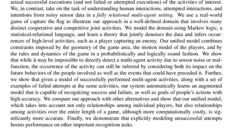 Location-Based Reasoning about Complex Multi-Agent Behavior