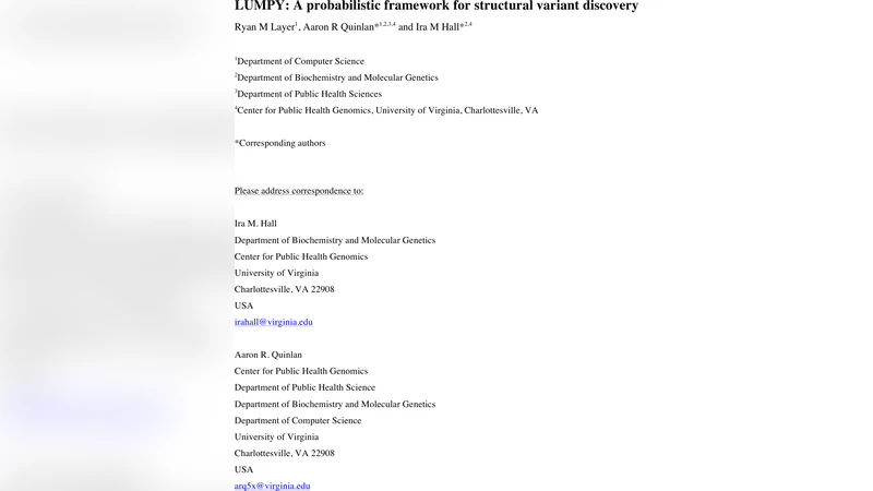 LUMPY: A probabilistic framework for structural variant discovery