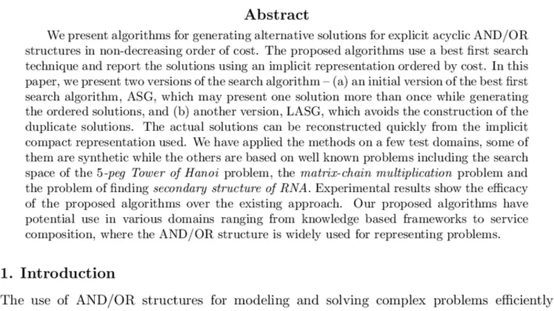 Algorithms for Generating Ordered Solutions for Explicit AND/OR   Structures