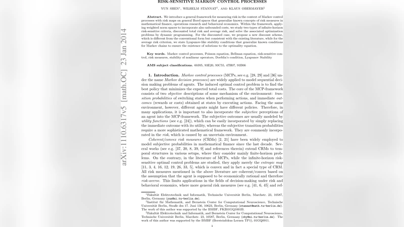 Risk-sensitive Markov control processes