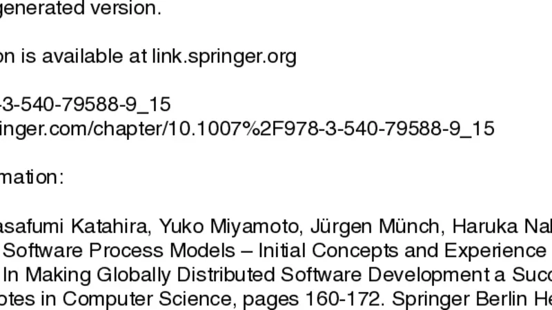 Scoping Software Process Models - Initial Concepts and Experience from   Defining Space Standards