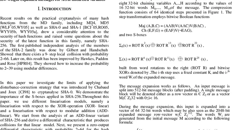 Study the function of building blocks in SHA Family