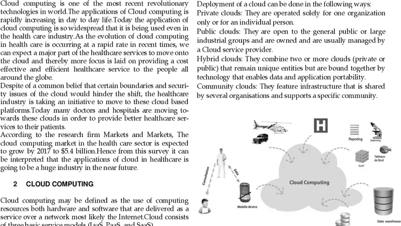 Study of Cloud Computing in HealthCare Industry