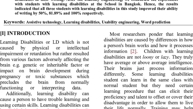 Breaking Barriers: Assistive Technology Tool as Educational Software to   support Writing