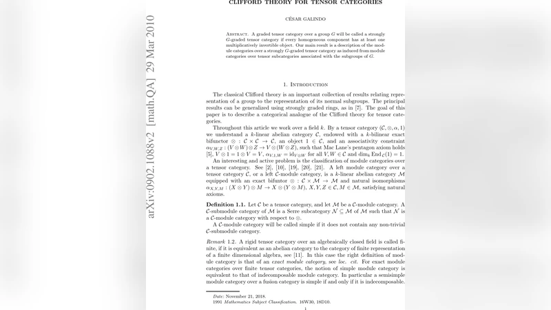 Clifford theory for tensor categories