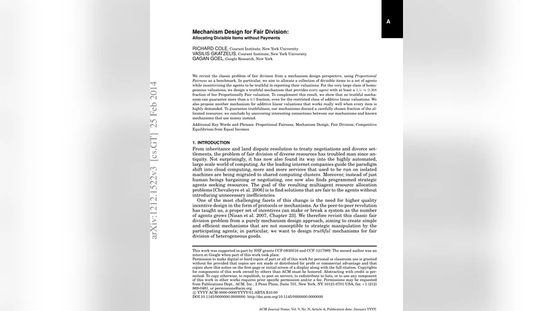 Mechanism Design for Fair Division