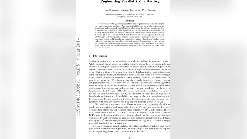 Engineering Parallel String Sorting