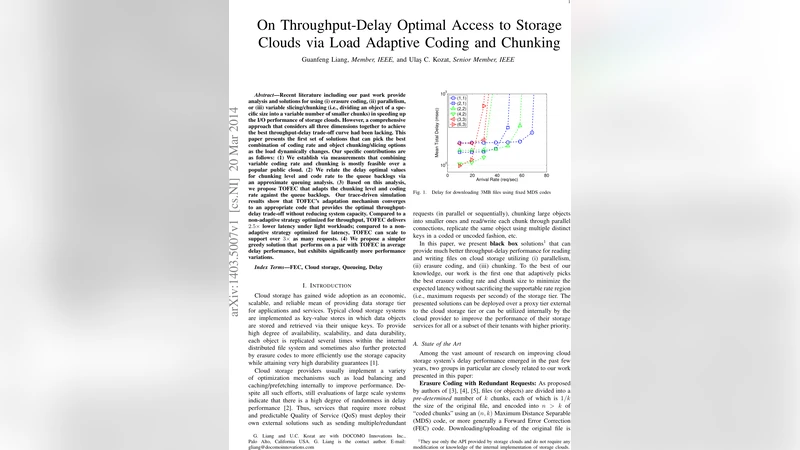 On Throughput-Delay Optimal Access to Storage Clouds via Load Adaptive   Coding and Chunking