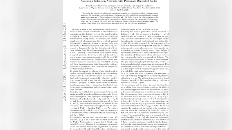 Cascading Failures in Networks with Proximate Dependent Nodes