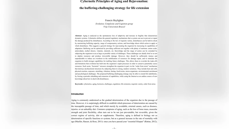 Cybernetic Principles of Aging and Rejuvenation: the   buffering-challenging strategy for life extension