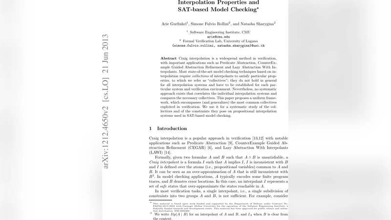 Interpolation Properties and SAT-based Model Checking