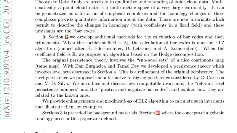 Contributions to Persistence Theory