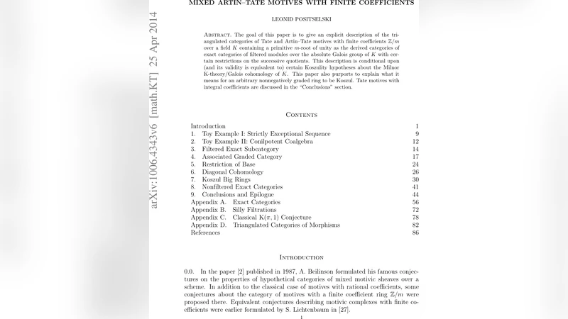 Mixed Artin-Tate motives with finite coefficients