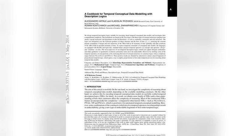 A Cookbook for Temporal Conceptual Data Modelling with Description   Logics