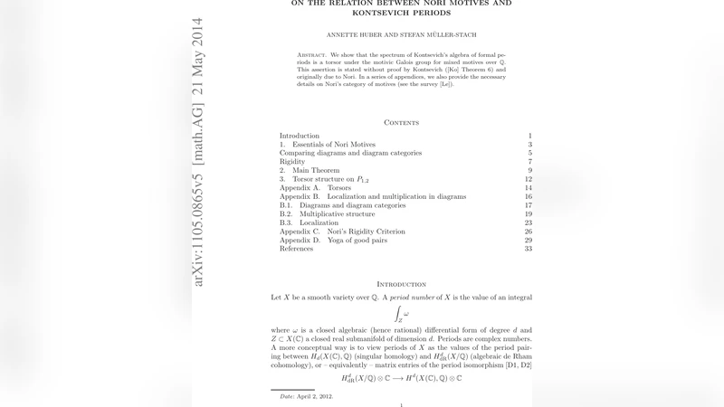 On the relation between Nori Motives and Kontsevich Periods