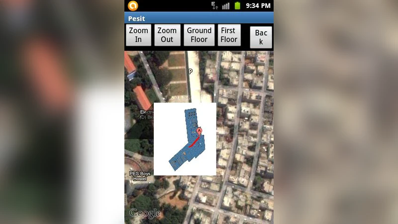 Indoor Navigation on Google Maps and Indoor Localization Using RSS   Fingerprinting