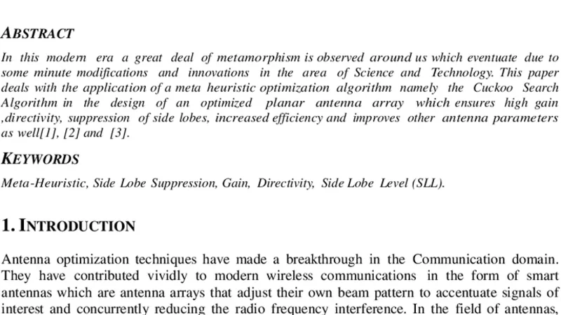 Out Performance Of Cuckoo Search Algorithm Among Nature Inspired   Algorithms in Planar Antenna Arrays