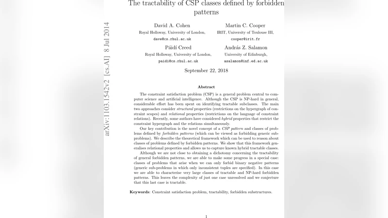 The tractability of CSP classes defined by forbidden patterns