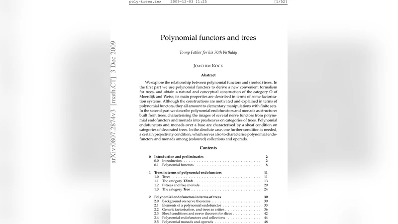 Polynomial functors and trees
