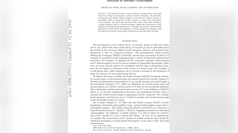 Monads in Double Categories