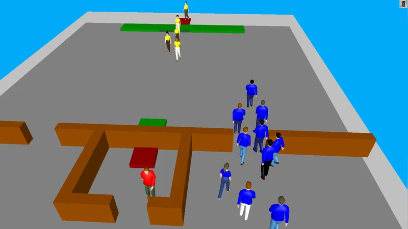 Quickest Paths in Simulations of Pedestrians