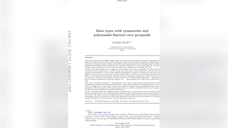 Data types with symmetries and polynomial functors over groupoids