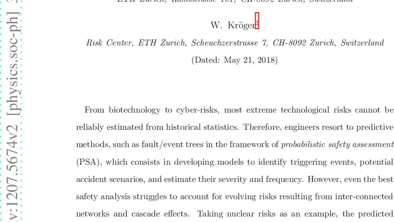 Exploring the limits of safety analysis in complex technological systems
