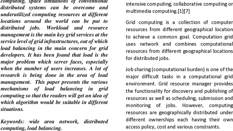 An Advanced Approach On Load Balancing in Grid Computing