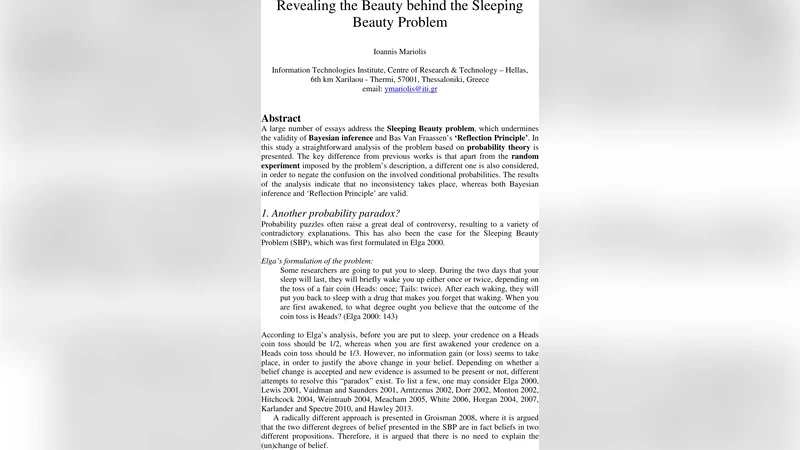 Revealing the Beauty behind the Sleeping Beauty Problem