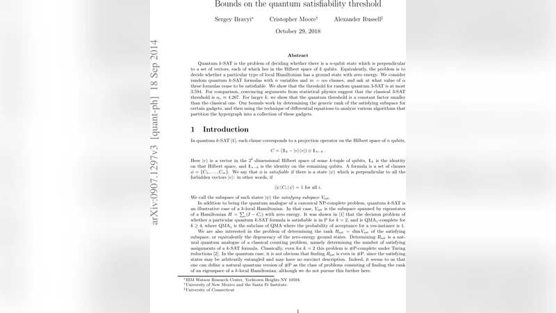 Bounds on the quantum satisfiability threshold