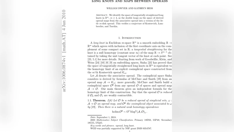 Long knots and maps between operads