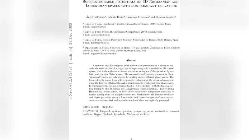 Superintegrable potentials on 3D Riemannian and Lorentzian spaces with   non-constant curvature