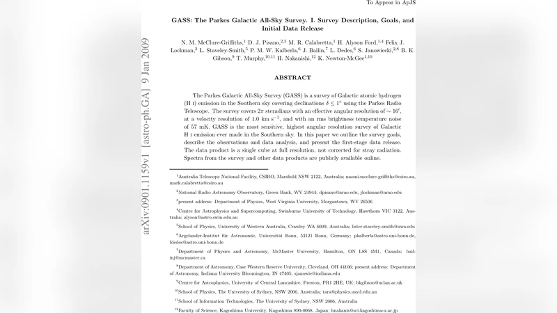 GASS: The Parkes Galactic All-Sky Survey. I. Survey Description, Goals,   and Initial Data Release