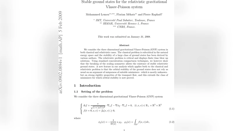 Stable ground states for the relativistic gravitational Vlasov-Poisson   system