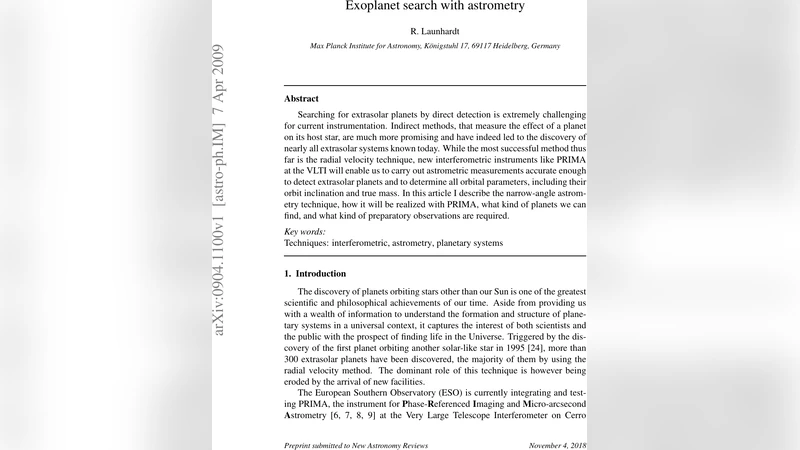 Exoplanet search with astrometry