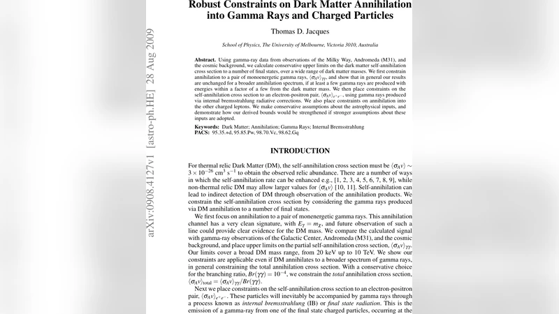 Robust Constraints on Dark Matter Annihilation into Gamma Rays and   Charged Particles